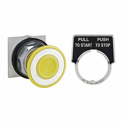 H4526 Non-Illum Push Button Operator Yellow