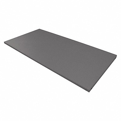 Shelf Gray 44 x74 500 lb w/Side Trucks