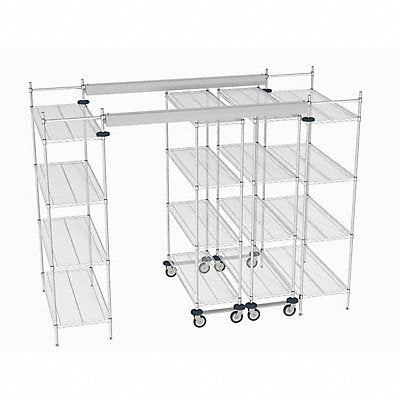 Wire Shelving Track Kits