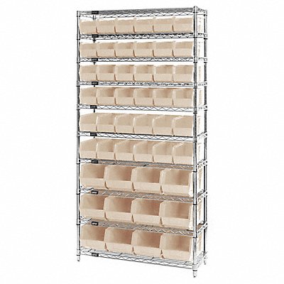 Stationary Bin Shelving and Pick Racks