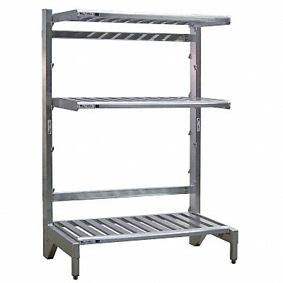 Cantilevered Metal Shelving