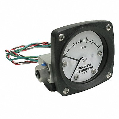 Dial Differential Pressure Gauges with Switch