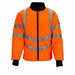 HiVis Diamond Quilted Jacket Lime