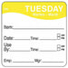 D5397 Day Label Yellow PK250