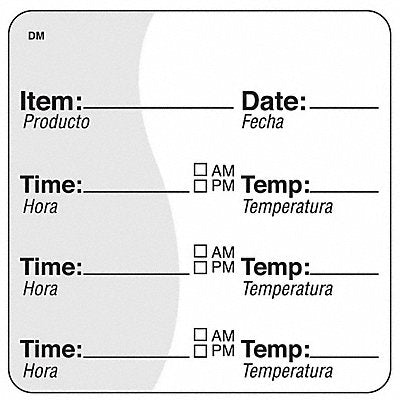 Food Rotation Label Black PK250