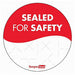 Food Safety Label Red/White 3 in H