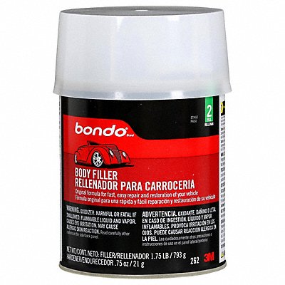 Body Filler W Hardener Paste 1 Qt Gray