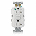 GFCI Receptacle White Polycarbonate