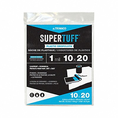 Drop Cloth LDPE 10 ft.Lx20 ft.W.