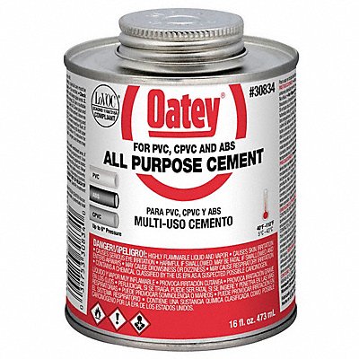 Pipe Cement 16 fl oz Clear