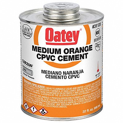 Pipe Cement 32 fl oz Orange