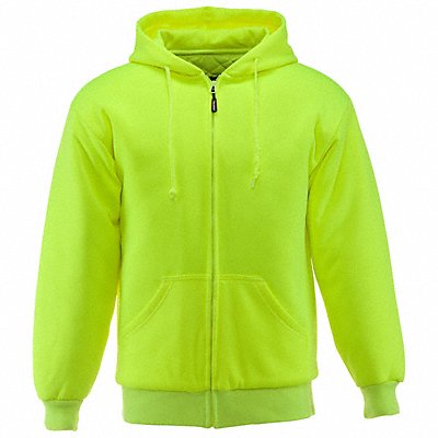 Insulated Quilted Sweatshirt Lime 3XL