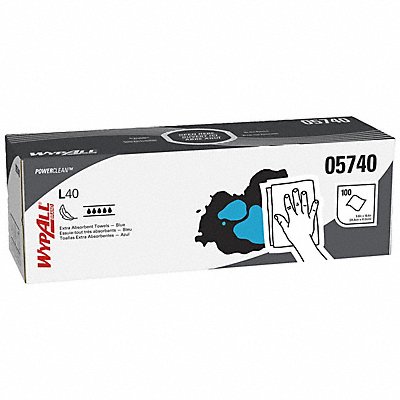 Dry Wipe 9-3/4 x 16-1/2 Blue PK9