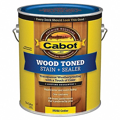 Exterior Stain Cedar Toned Flat 1 gal.