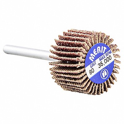Micro-Mini Flap Wheel 3/4x1/2x1/8 in Hi