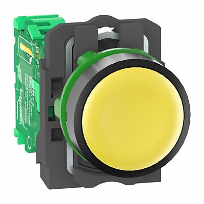 Push Button with Transmitter Yellow 22mm