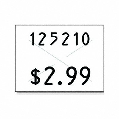 Pricing Label Kit 2-Line White PK3