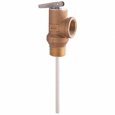 Temperature Pressure Relief Valve Brass