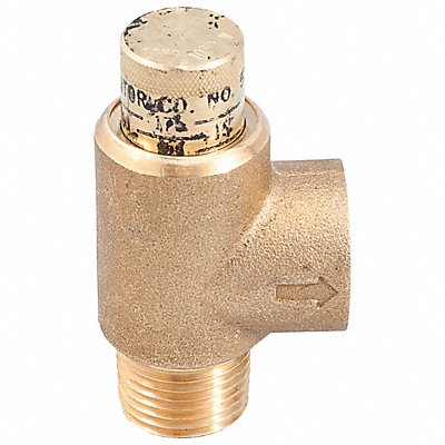 Pressure Relief Valve Brass 300 psi