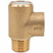 Pressure Relief Valve Brass 75 psi