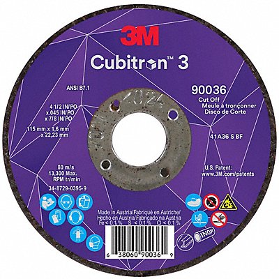 Abrasive Cut-Off Wheel 7/8 in Connector