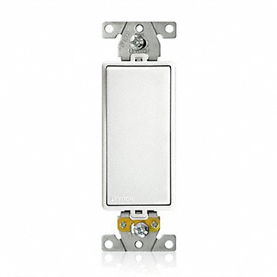 Wall Switch White Single Pole 2 hp