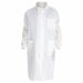 LabCoat Knit Cuffs Back Vent WHT XL PK25