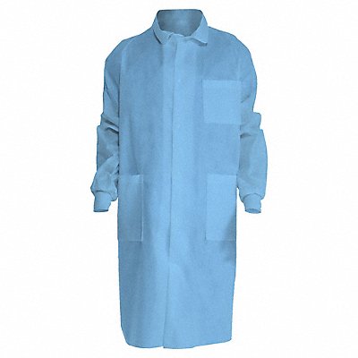 Lab Coat Knit Cuf Back Vent Blue XL PK25