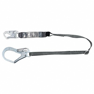 Shock-Absorbing Lanyard Gray