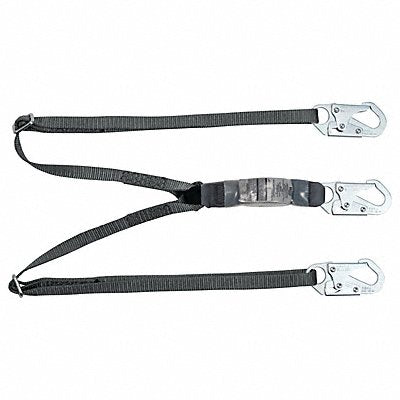 Shock-Absorbing Lanyard Gray