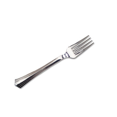 FORK,PLASTIC,SILVER