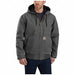 Hooded Jacket Men s Zipper Gray XL