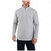 Mock Neck Quarter Zip Men s Gray 2XL