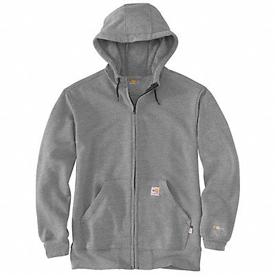 Flame Resistant Zip Up Sweatshirt Gray