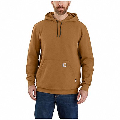 Flame Resistant Hooded Sweatshirt Brown