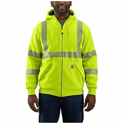 High Visibility Zip Up Sweatshirt 4XL