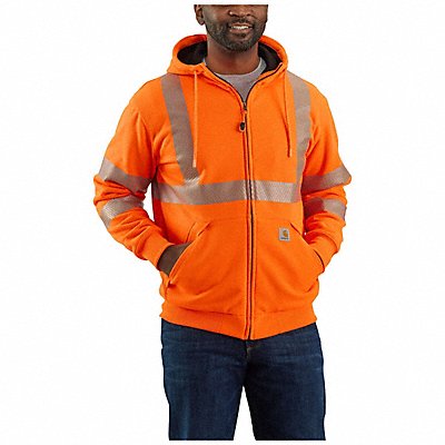 High Visibility Zip Up Sweatshirt XL