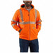 High Visibility Zip Up Sweatshirt L