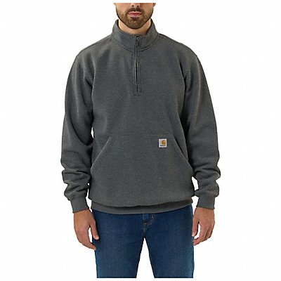 Mock Neck Quarter Zip Sweatshirt 2XL