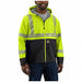 High Visibility Rain Jacket Green XL