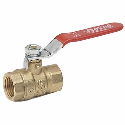 Brass Ball Valve Inline FNPT 1/4 in