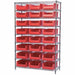 D5362 Bin Shlvng 18inx74inx48in Red