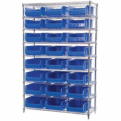 D5362 Bin Shlvng 18inx74inx48in Blue