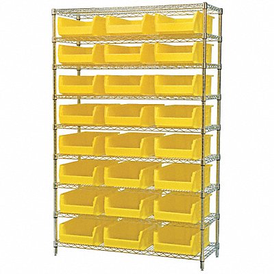 D5362 Bin Shlvng 18inx74inx48in Yellow