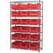 D5363 Bin Shlvng 18inx74inx48in Red