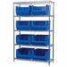 D5365 Bin Shlvng 18inx74inx48in Blue