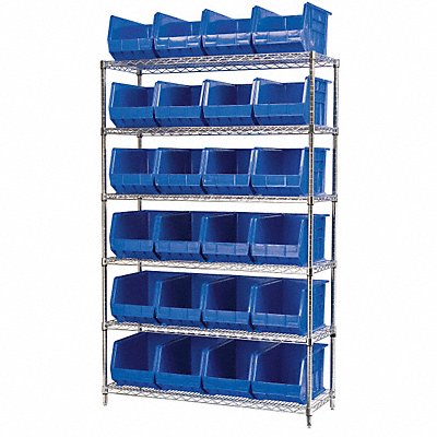 D5366 Bin Shlvng 18inx74inx48in Blue