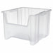 F8826 Stacking Bin Clear Plastic 12 1/2 in