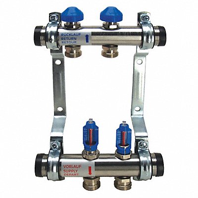 Flowmeter Manifold SS 2Outlets 8 L