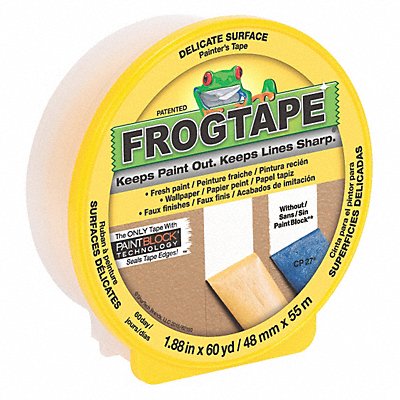 Masking Tape 1 7/8 W 60 yd L Yellow